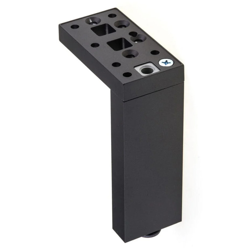 5-29/32" (150 mm) Adjustable Contemporary Versatile T or L Shaped Furniture Leg Dark Brown